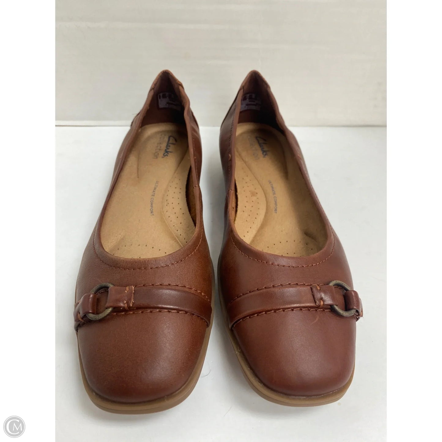 Shoes Flats By Clarks In Brown, Size: 7.5