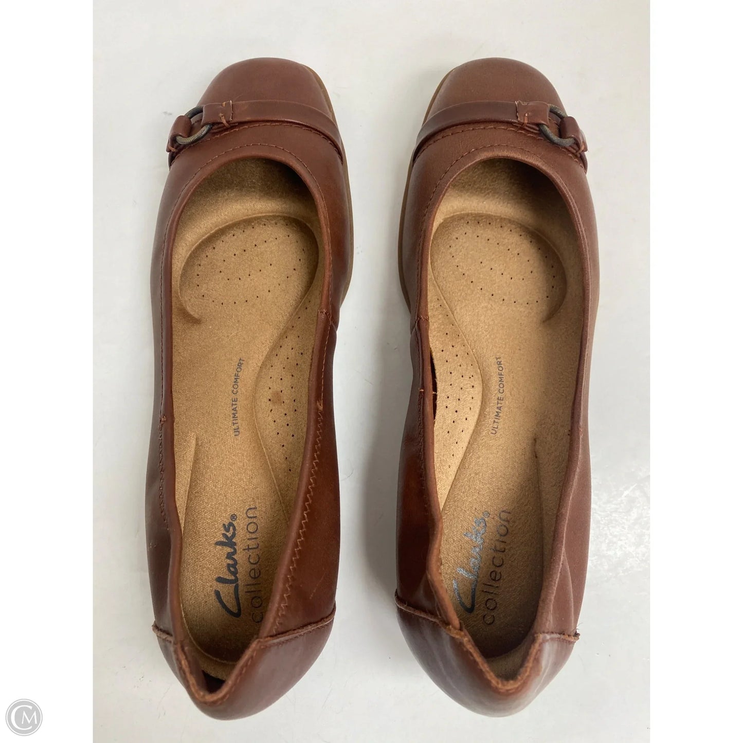 Shoes Flats By Clarks In Brown, Size: 7.5
