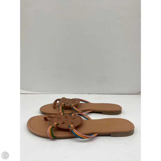 Sandals Flip Flops By Cmf In Beige, Size: 6