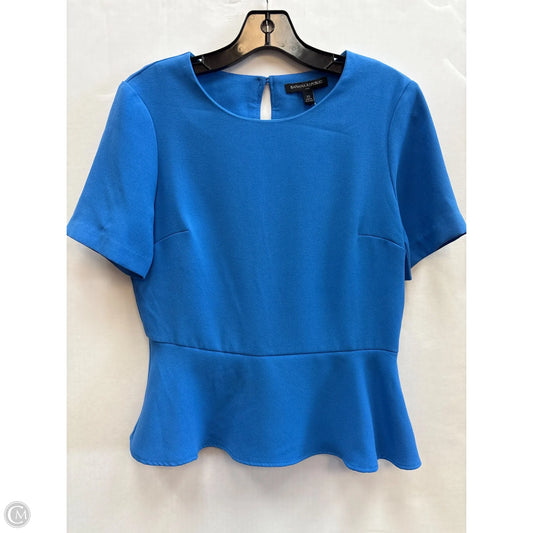 Top Short Sleeve By Banana Republic In Blue, Size: Xs