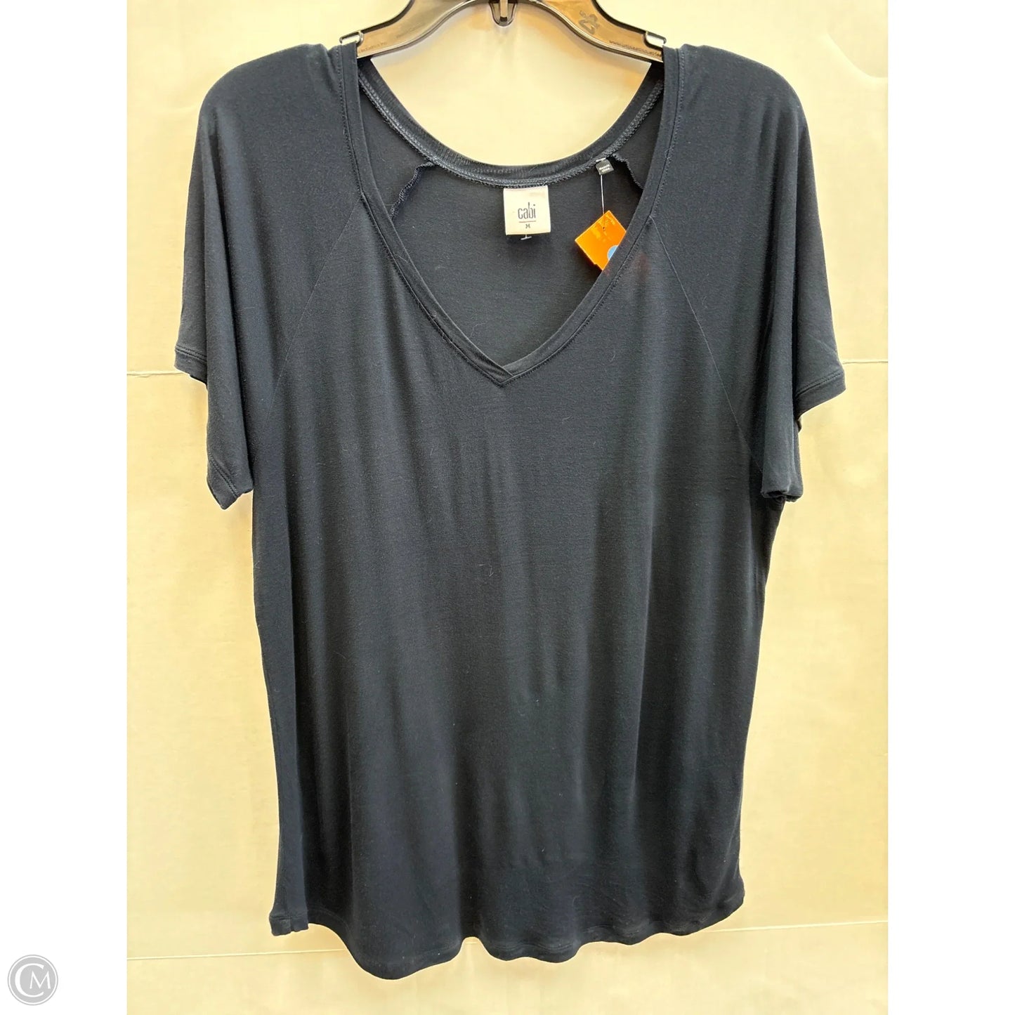 Top Short Sleeve By Cabi In Navy, Size: M