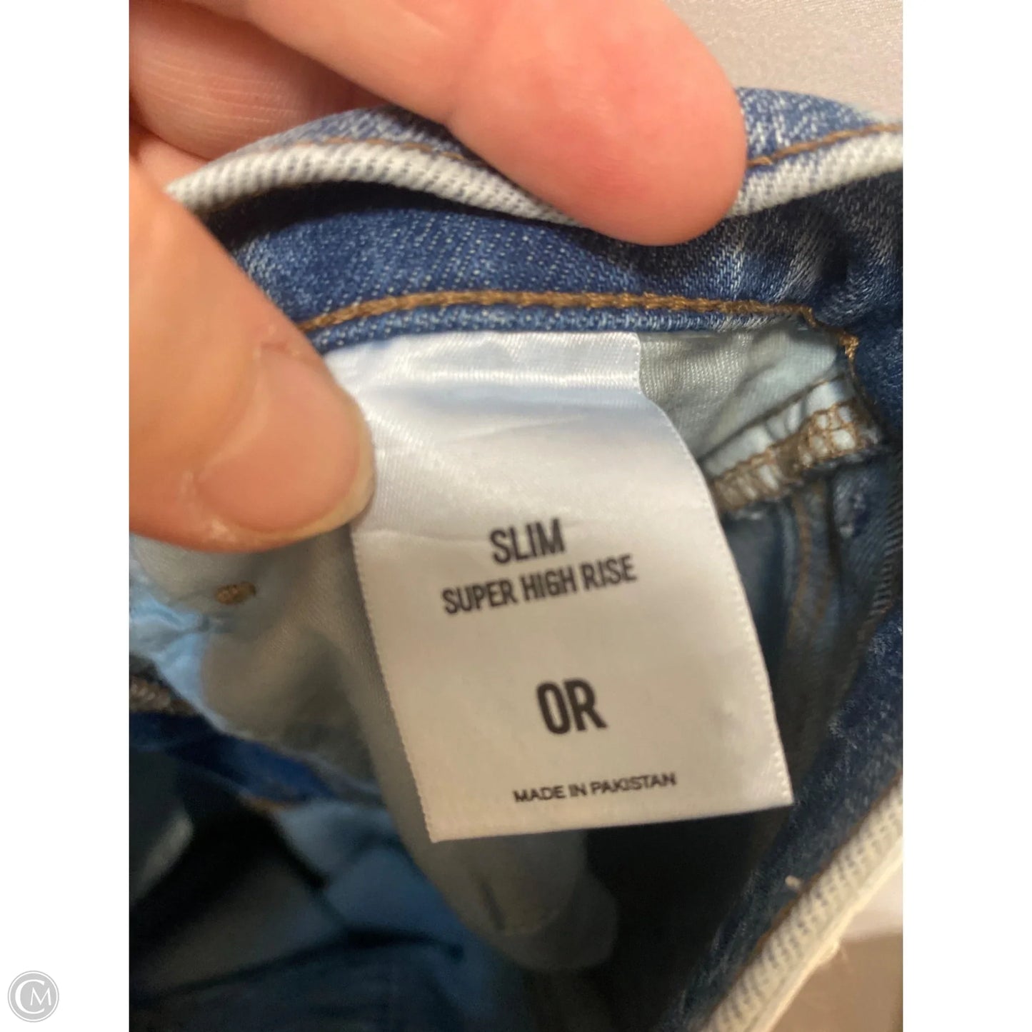 Jeans Straight By Express In Blue Denim, Size: 0