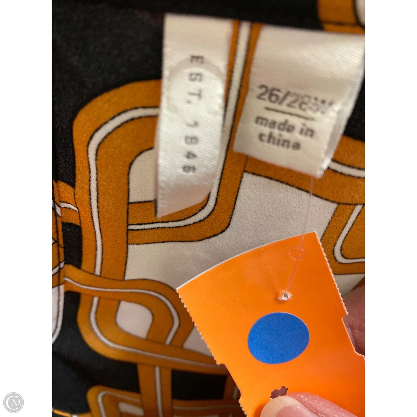 Top Long Sleeve By Cato In Brown, Size: 4x