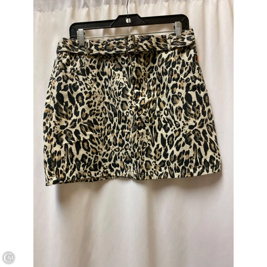 Skirt Mini & Short By Mi Ami In Animal Print, Size: Xl