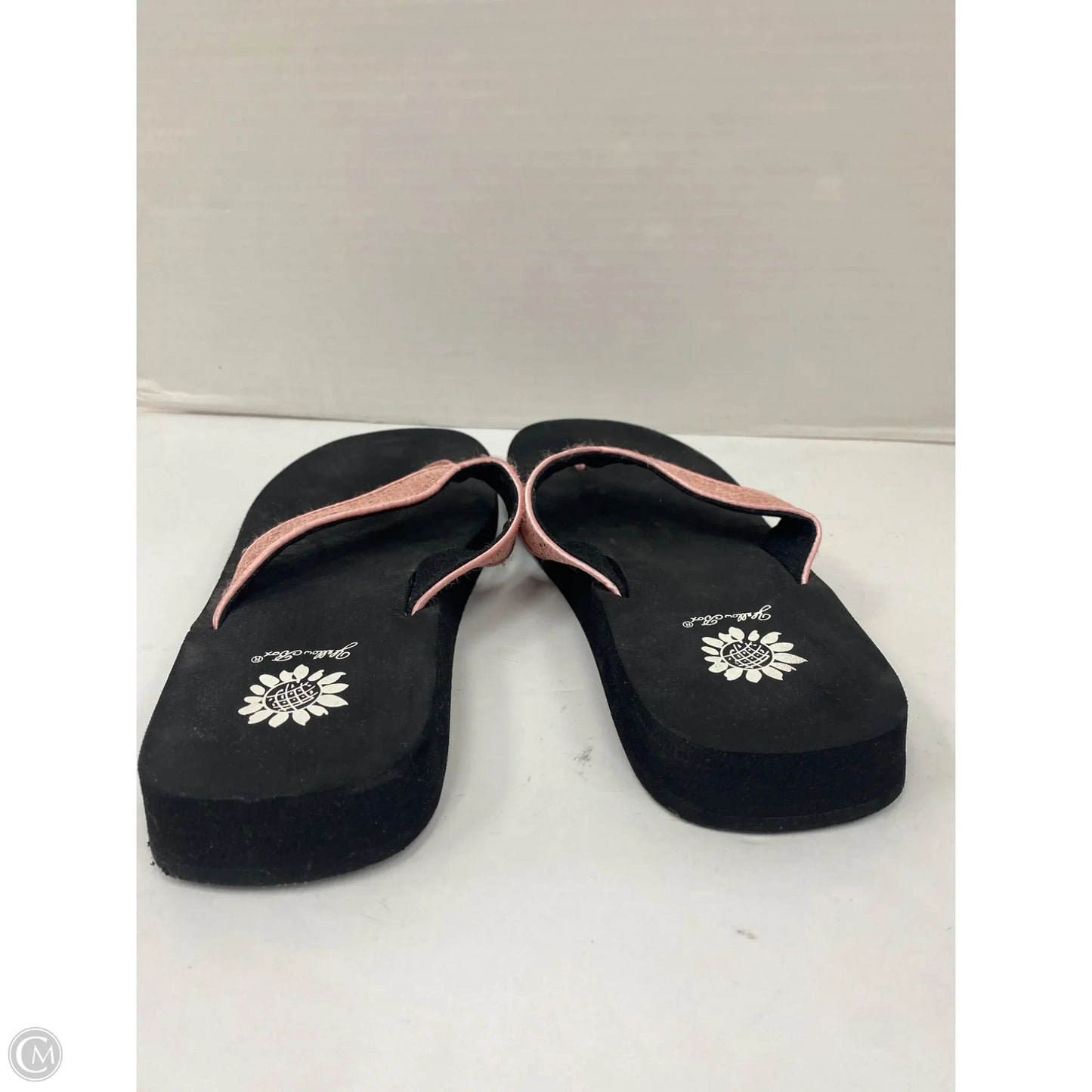 Sandals Flip Flops By Yellow Box In Black, Size: 8.5