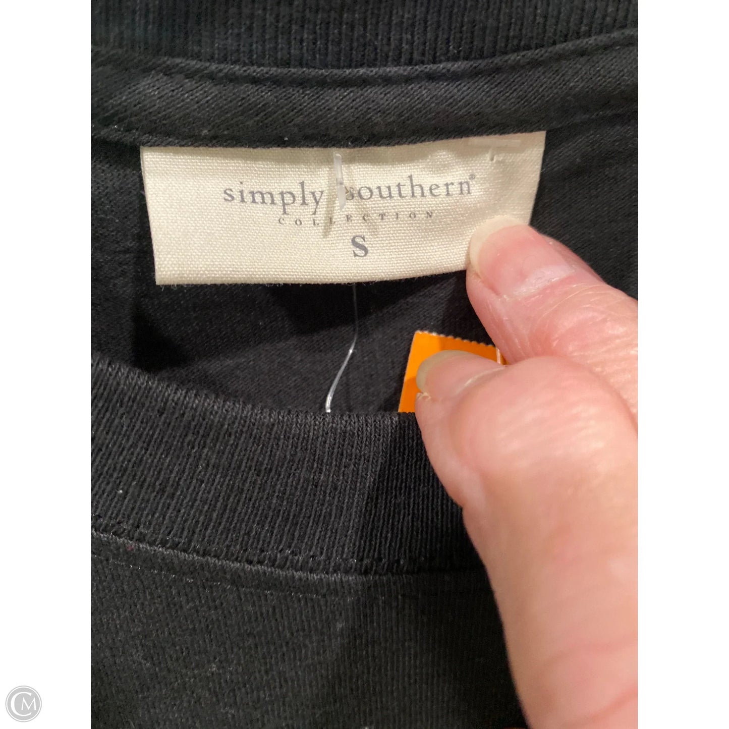 Top Long Sleeve By Simply Southern In Black, Size: S