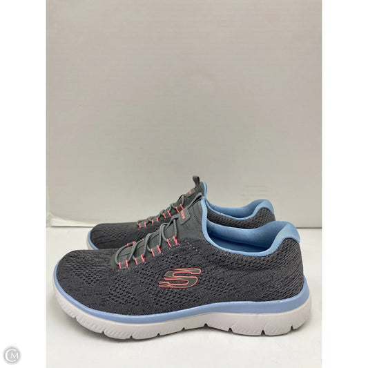 Shoes Athletic By Skechers In Grey, Size: 7