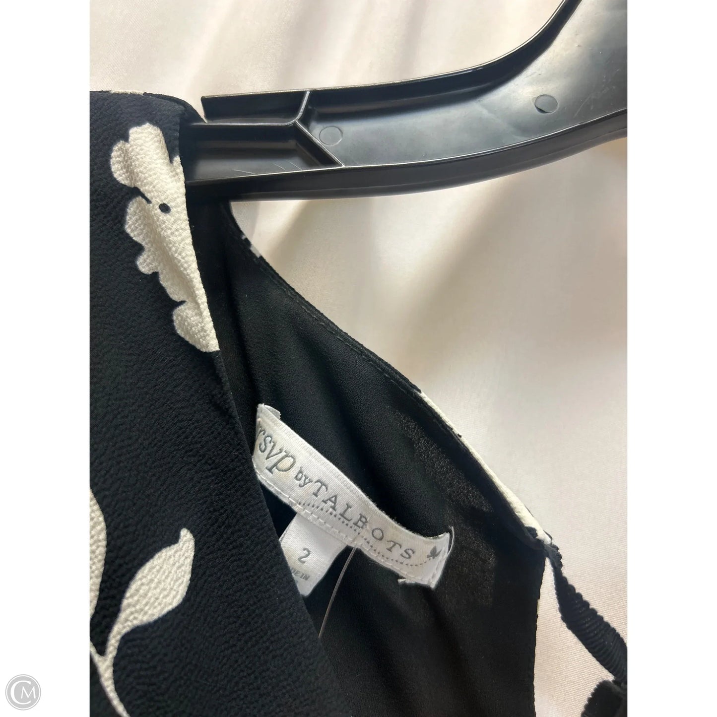 Dress Casual Maxi By Talbots In Black & White, Size: Xs