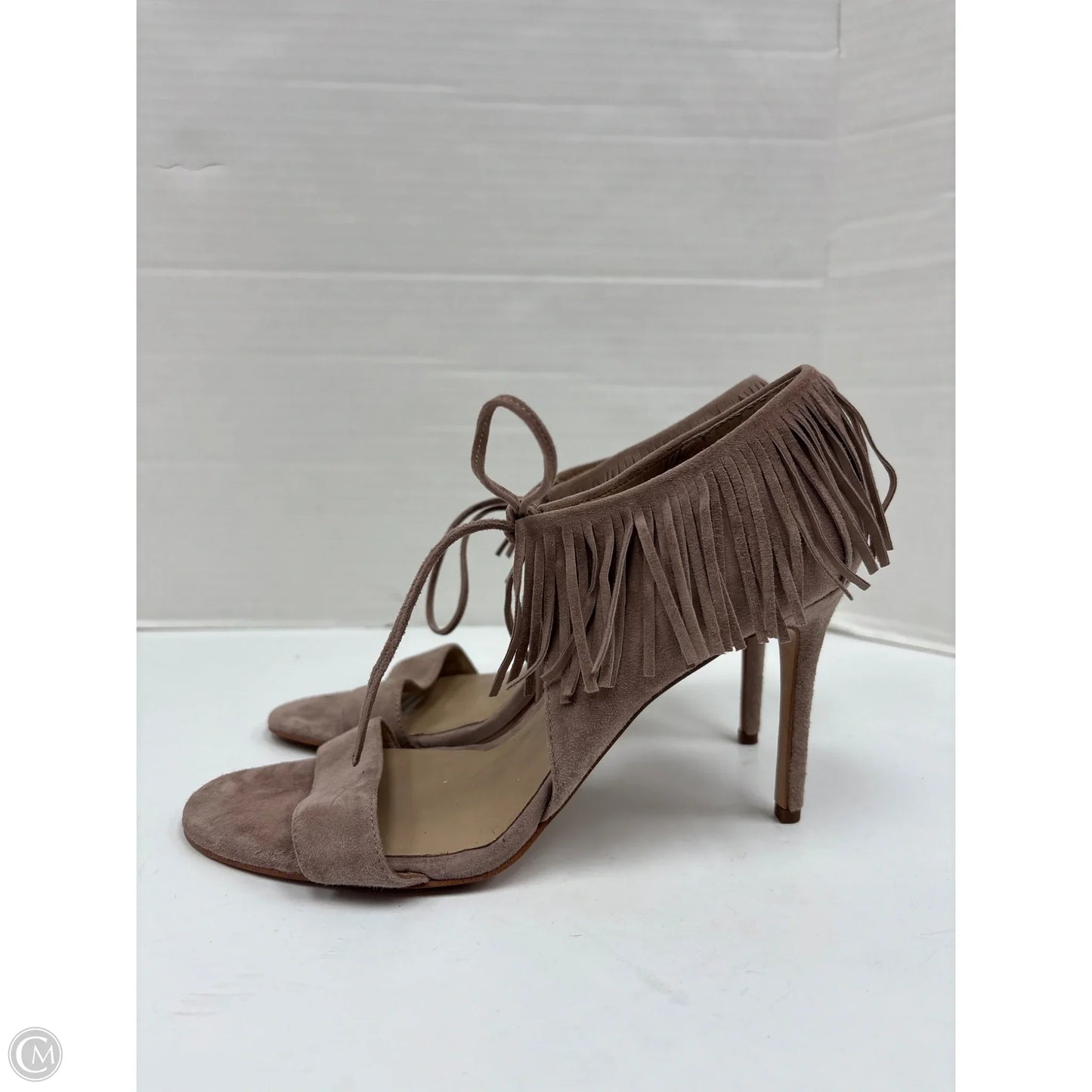 Sandals Heels Stiletto By Ann Taylor In Beige, Size: 8