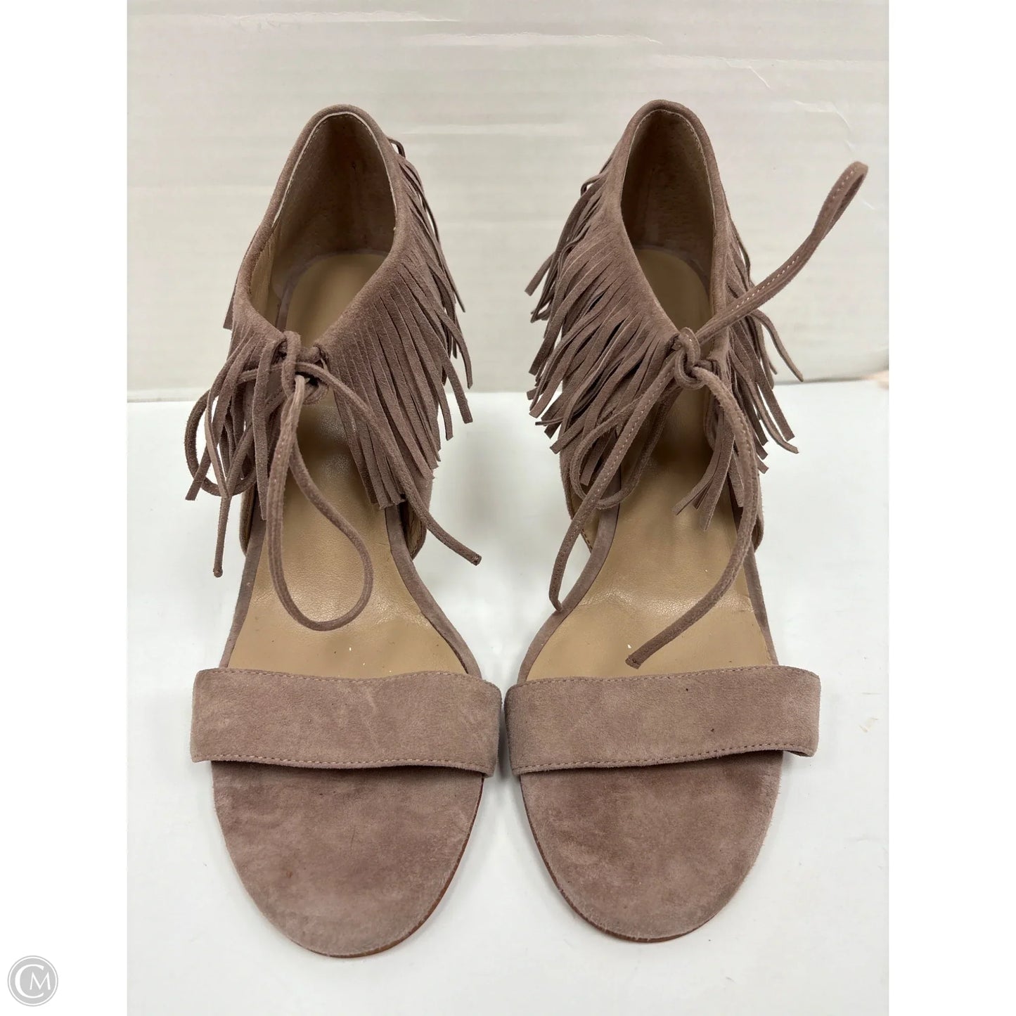 Sandals Heels Stiletto By Ann Taylor In Beige, Size: 8