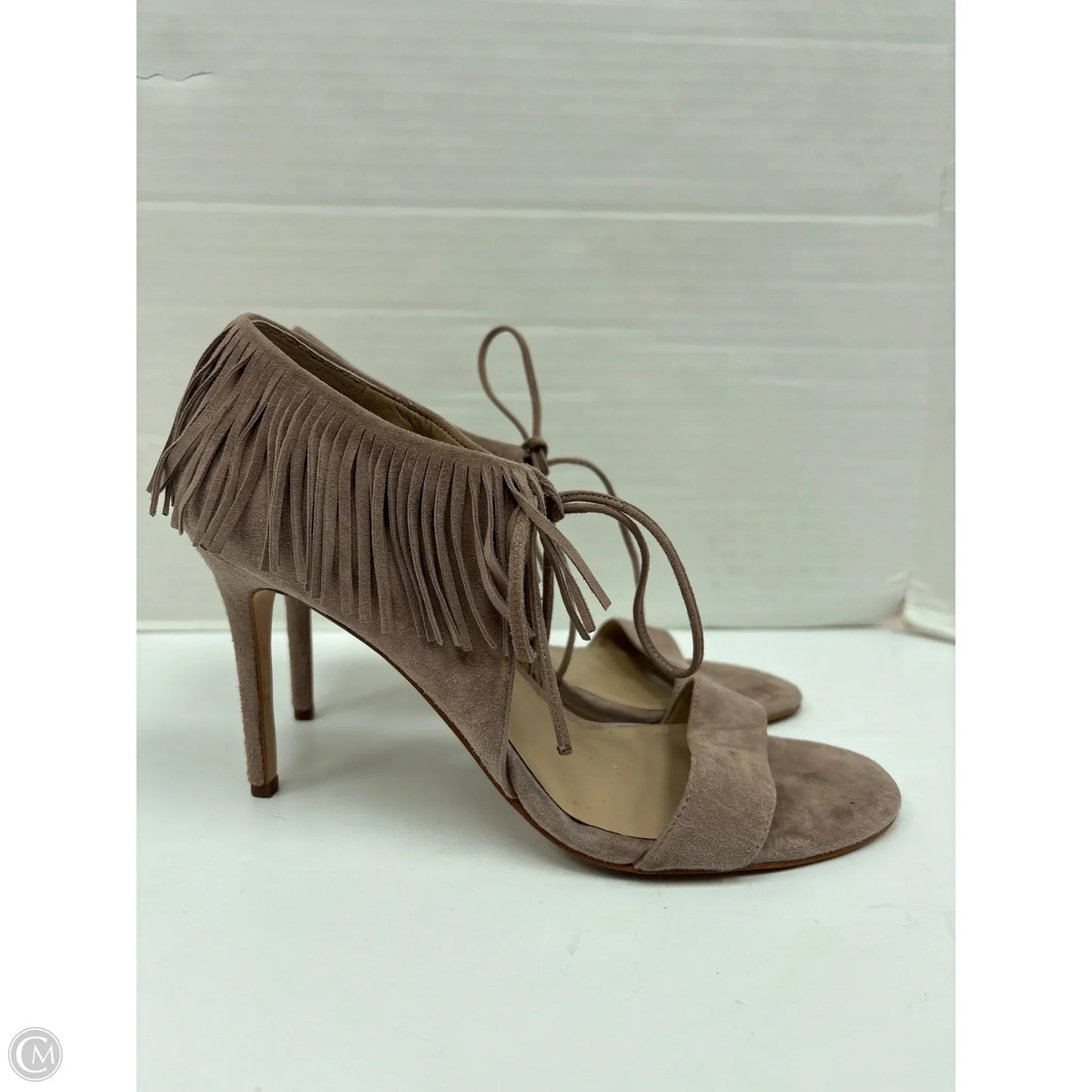 Sandals Heels Stiletto By Ann Taylor In Beige, Size: 8