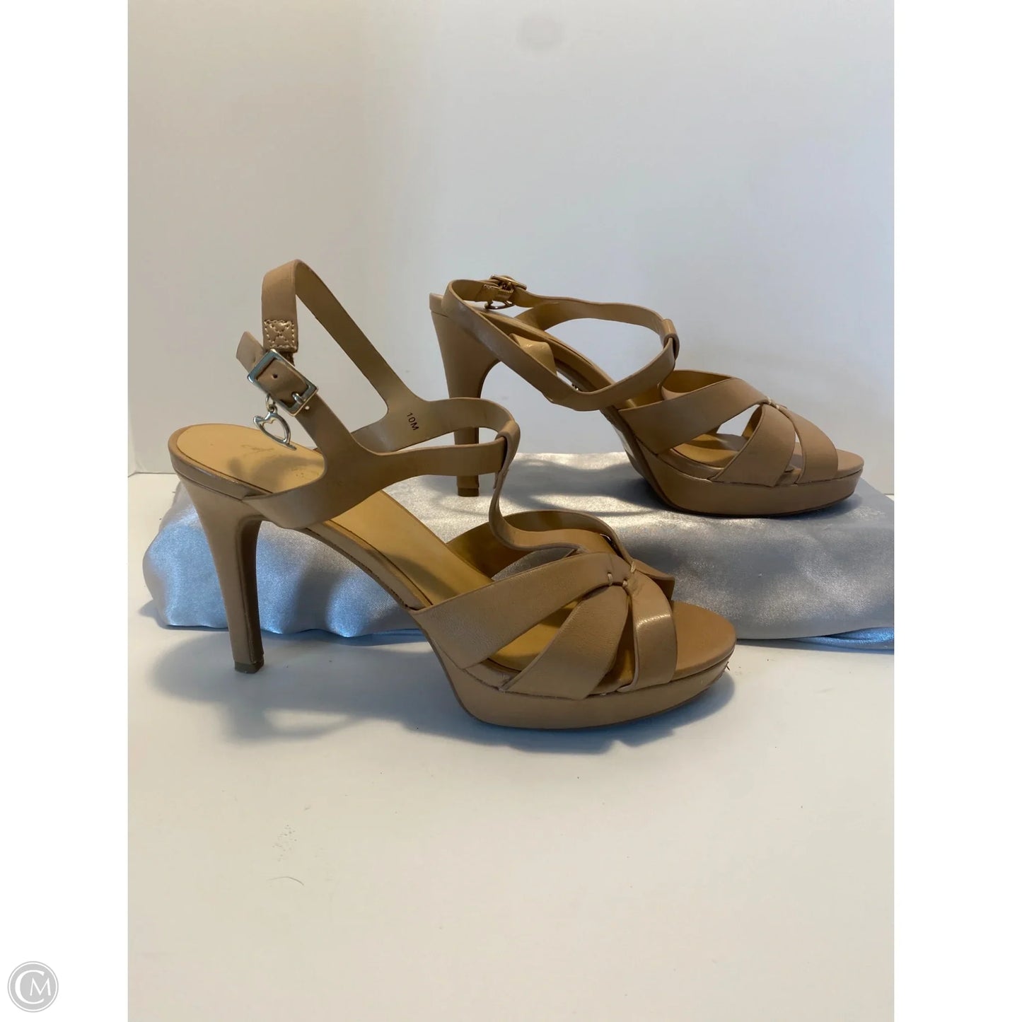 Sandals Heels Stiletto By Thalia Sodi In Beige, Size: 10