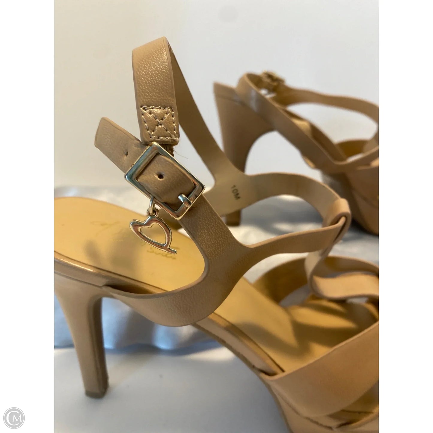 Sandals Heels Stiletto By Thalia Sodi In Beige, Size: 10