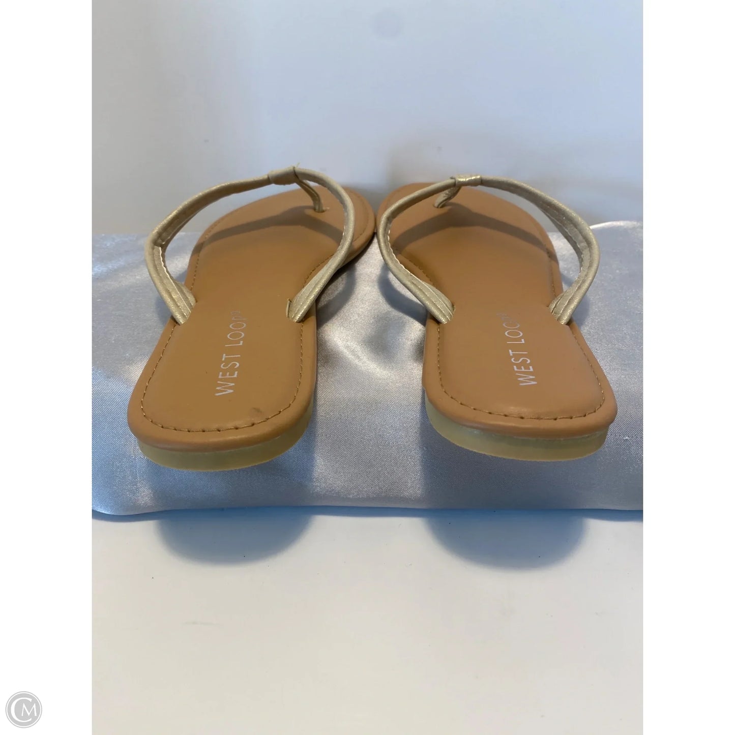 Sandals Flip Flops By Cmf In Gold, Size: 7