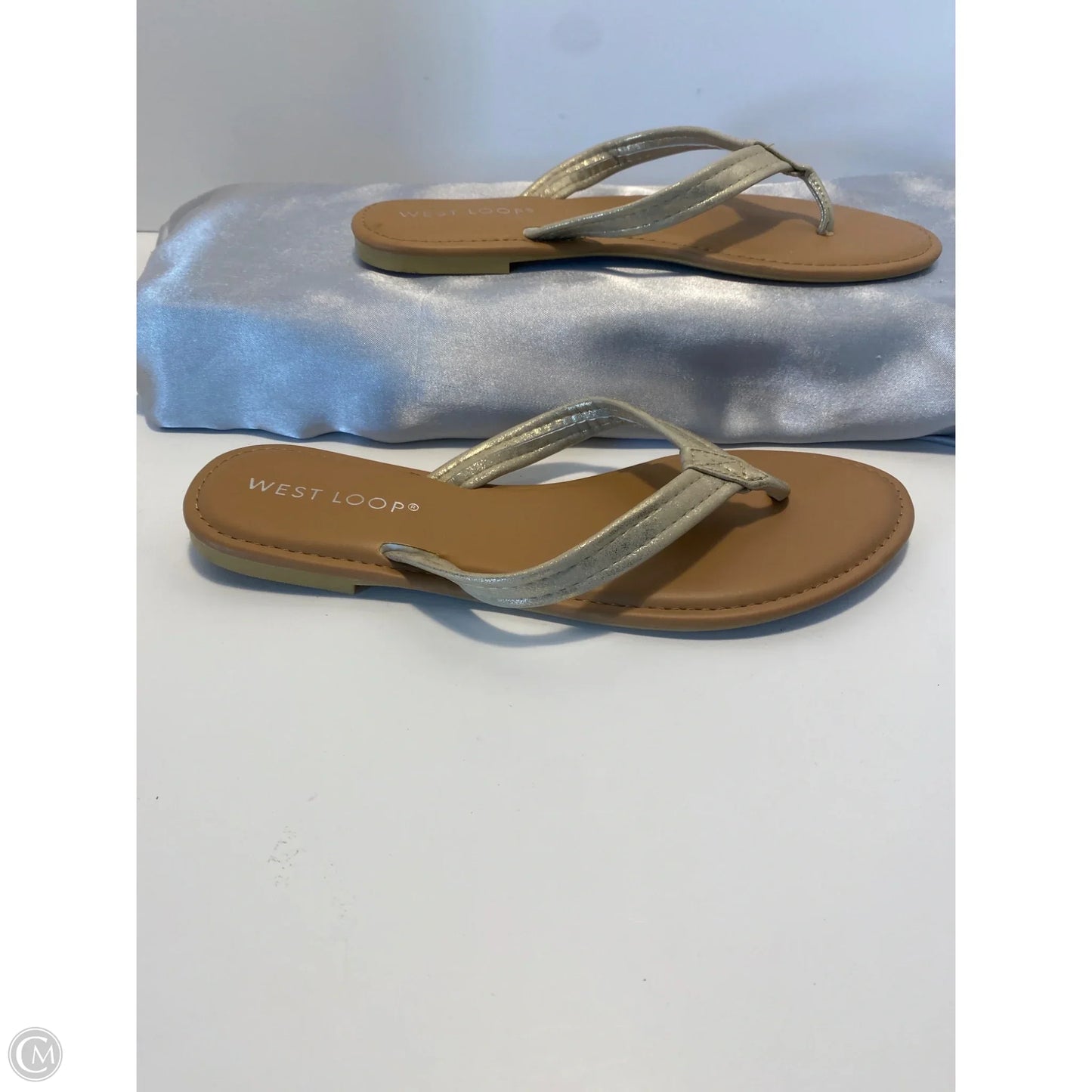 Sandals Flip Flops By Cmf In Gold, Size: 7