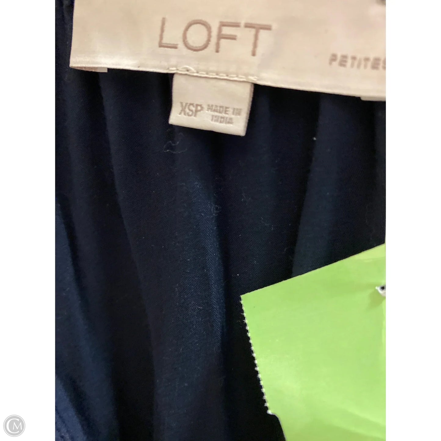 Dress Casual Midi By Loft In Navy, Size: Xsp