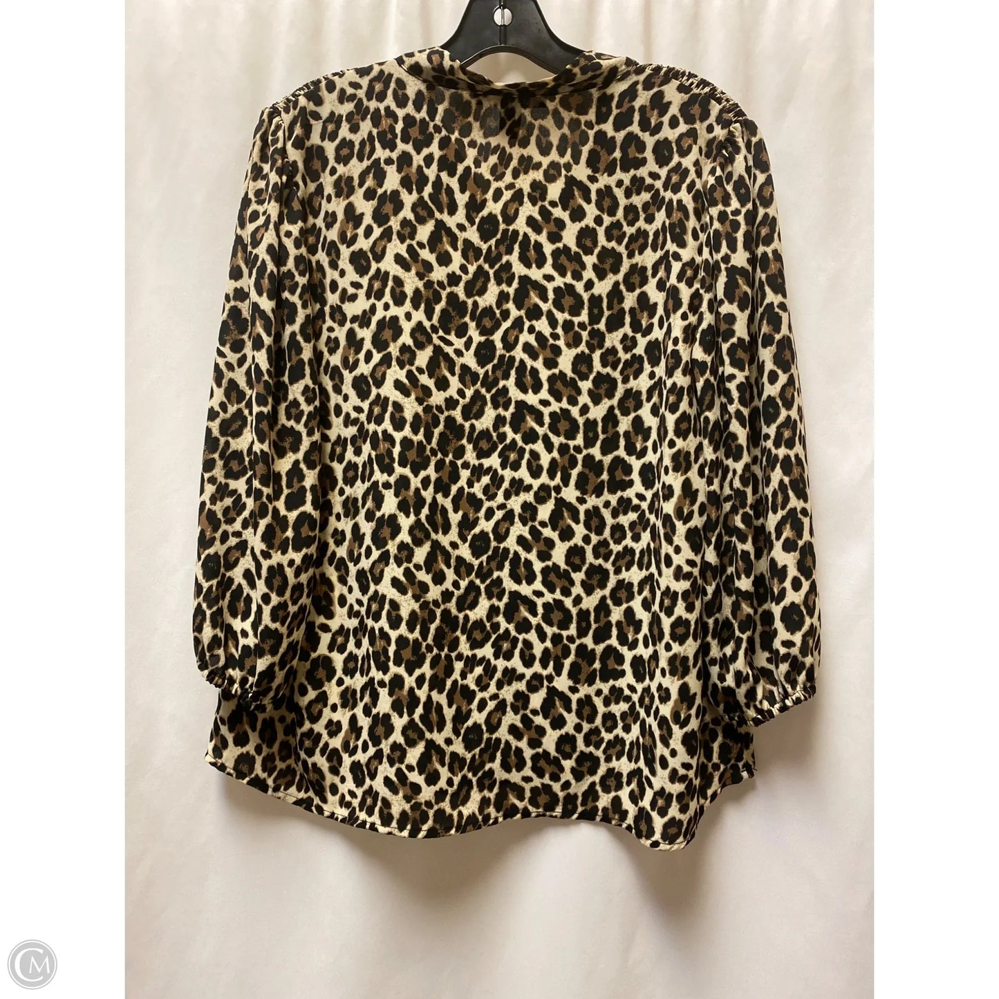 Top Long Sleeve By Clothes Mentor In Animal Print, Size: L