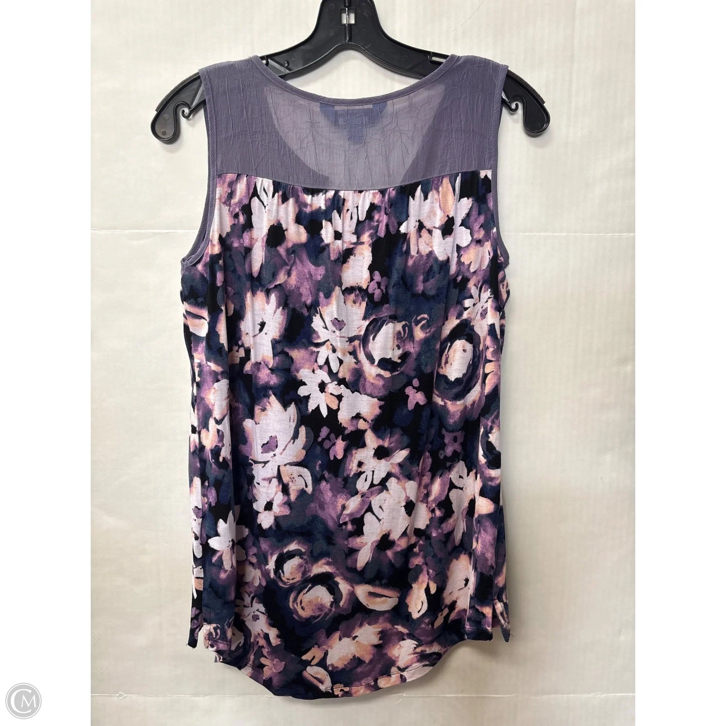 Top Sleeveless By Simply Vera In Purple, Size: Xs