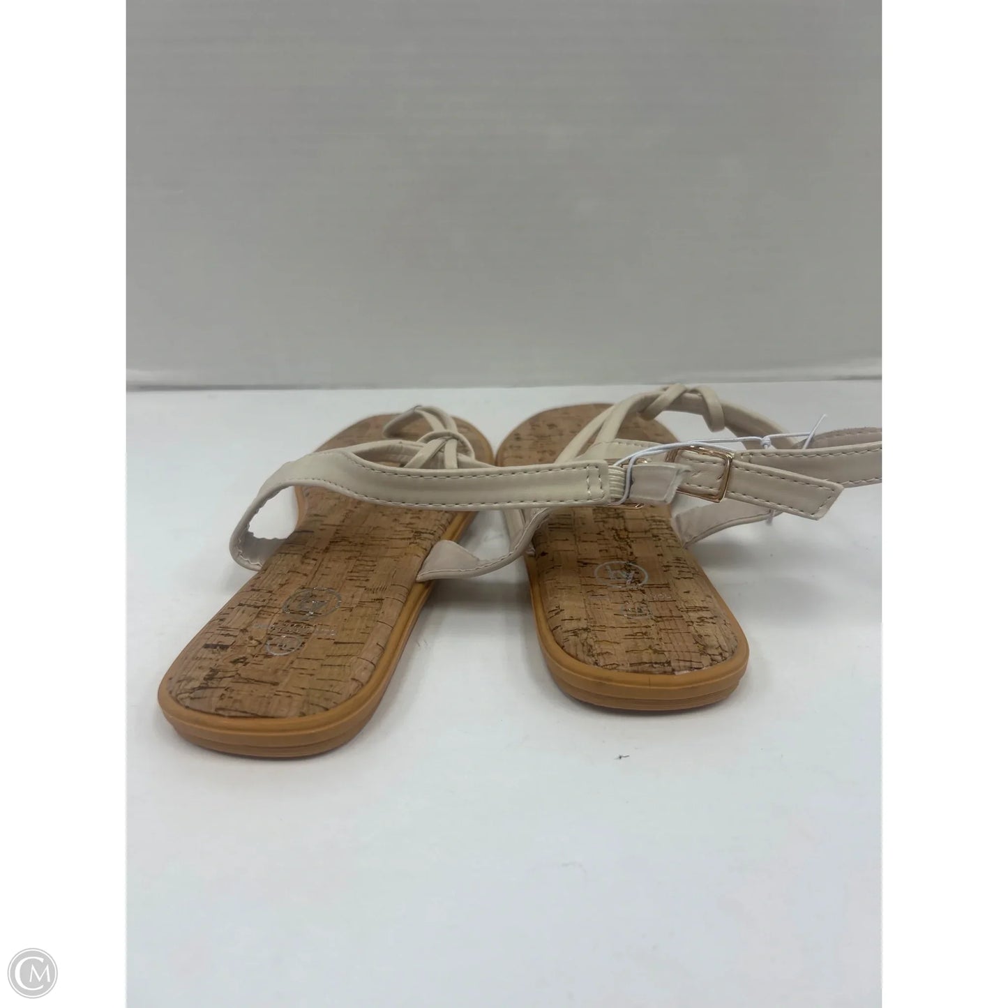 Sandals Flats By Cmf In Beige, Size: 10