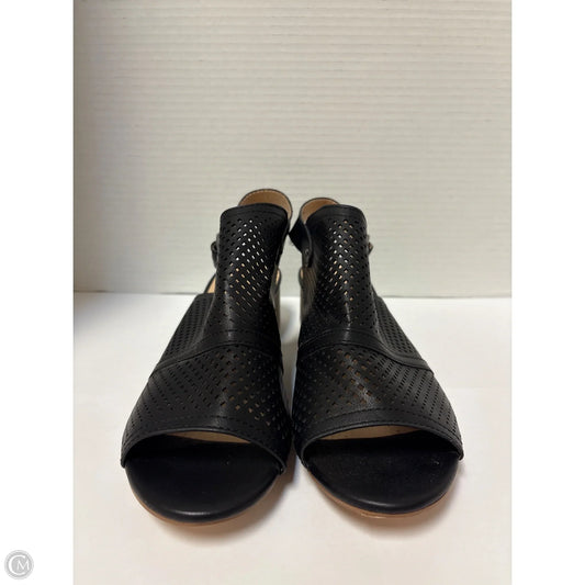 Sandals Heels Block By Restricted In Black, Size: 9