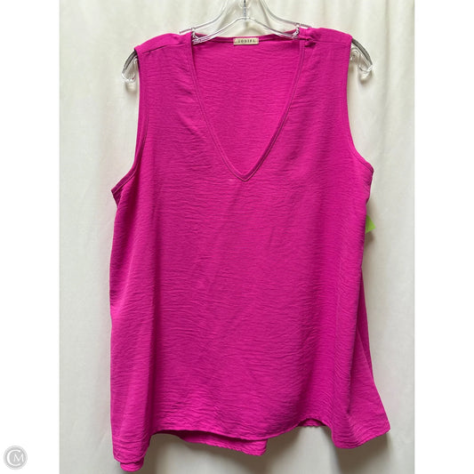 Top Sleeveless By Jodifl In Pink, Size: L