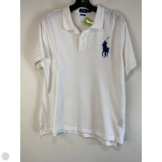 Top Short Sleeve By Polo Ralph Lauren In White, Size: Xl