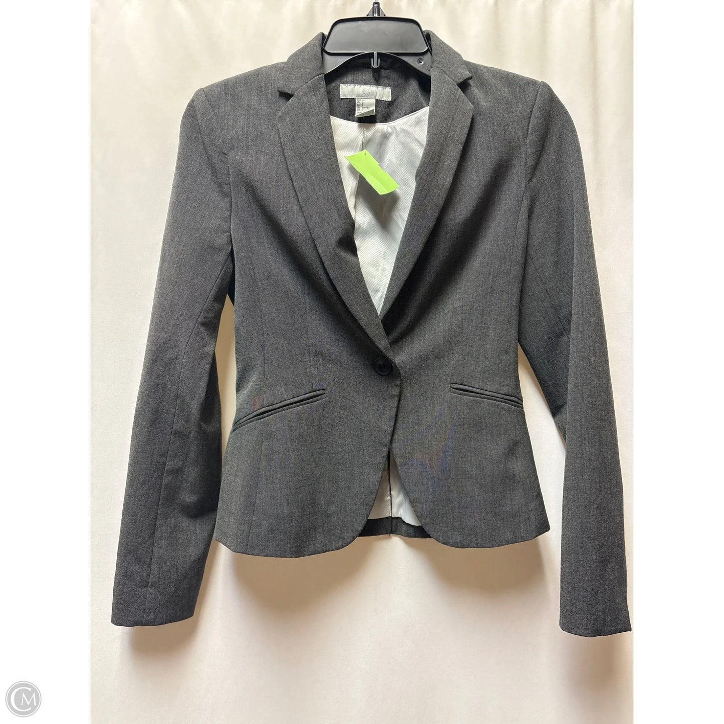 Blazer By H&m In Grey, Size: Xs