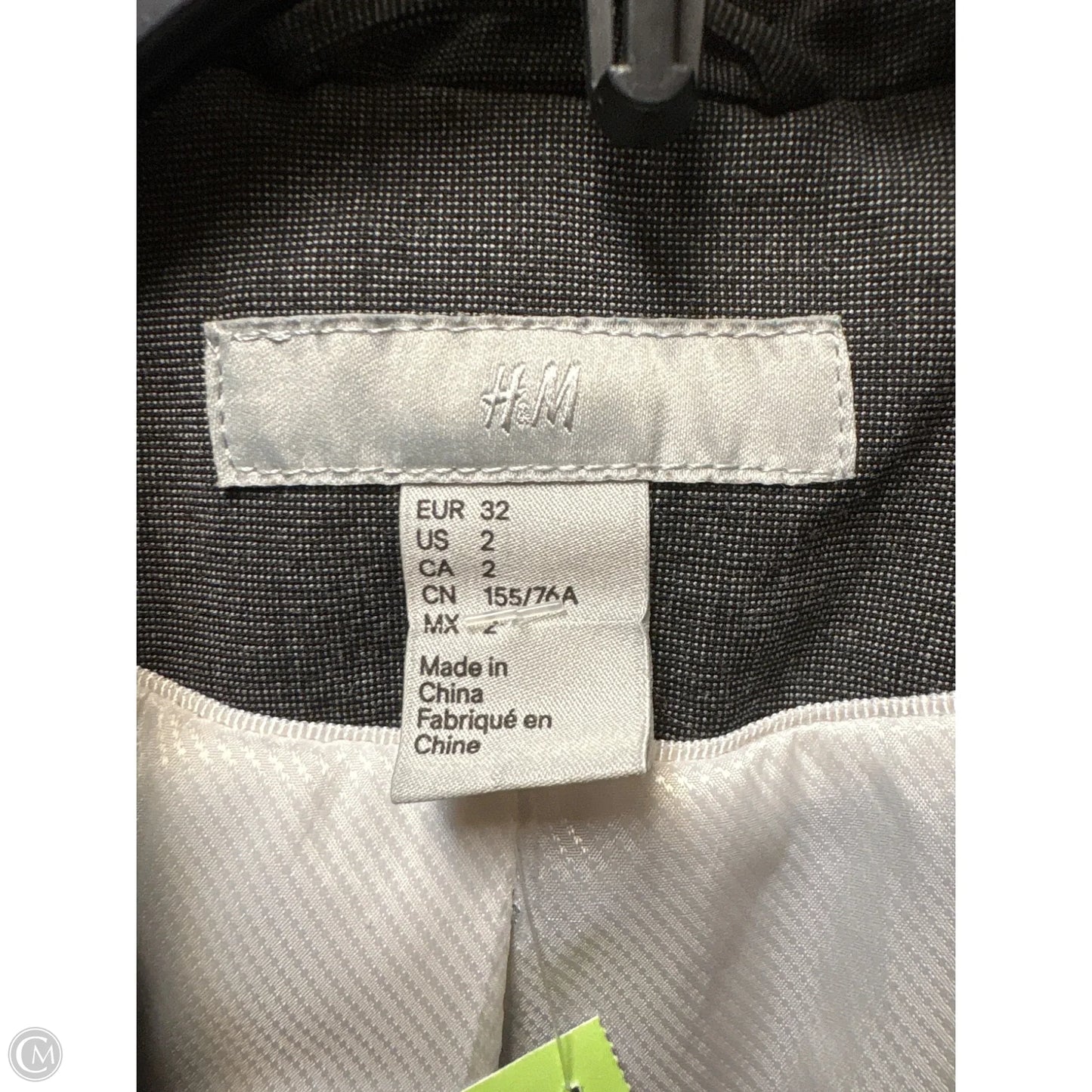 Blazer By H&m In Grey, Size: Xs