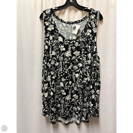 Tank Top By Old Navy In Black & White, Size: Xxl