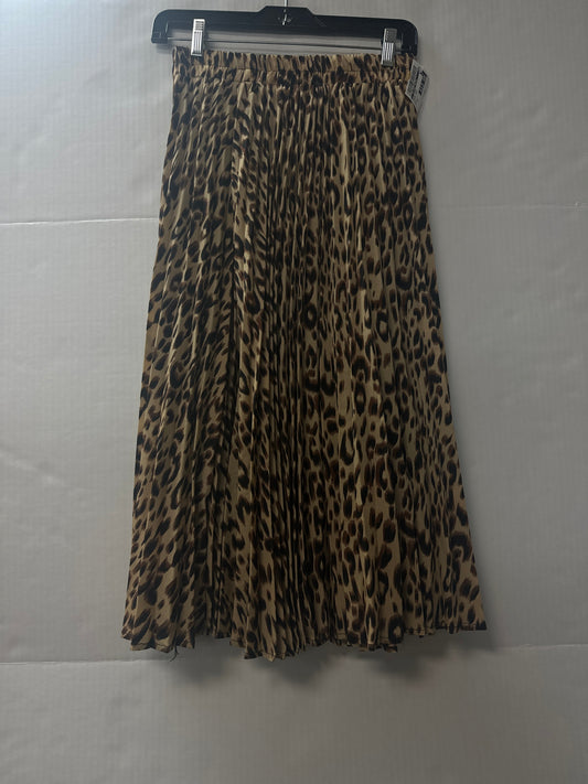 Skirt Midi By Clothes Mentor In Animal Print, Size: Xs