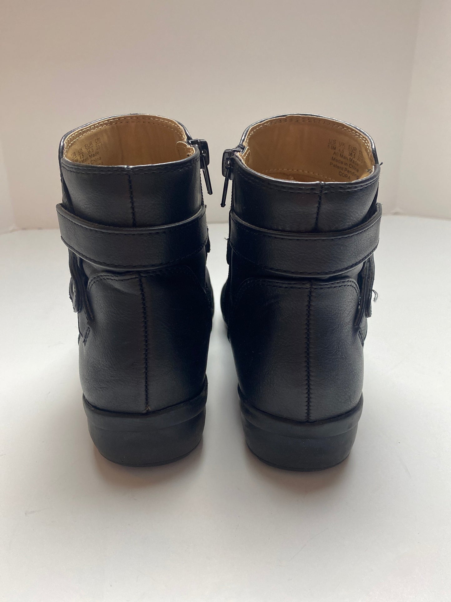 Boots Ankle Heels By Metaphor In Black, Size: 6