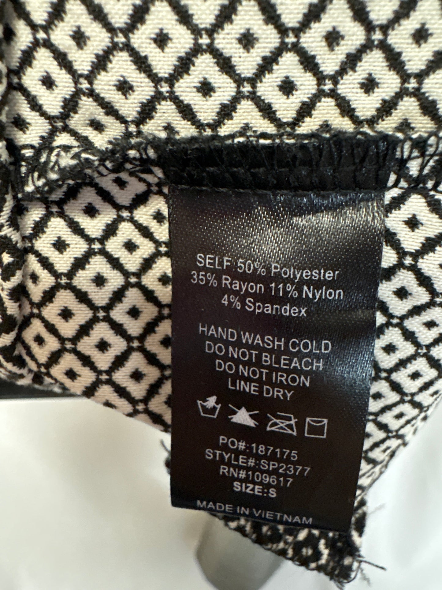 Pants Dress By Shinestar In Black & White, Size: S