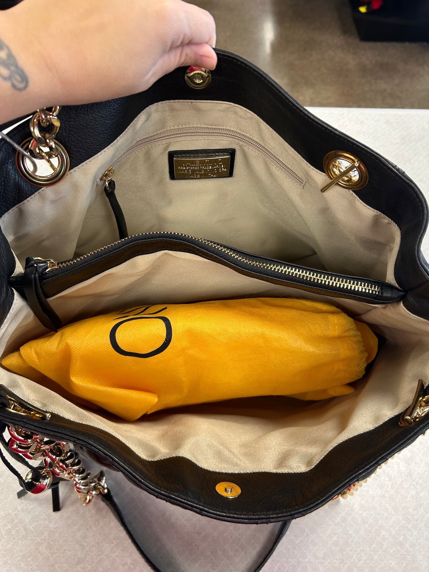 Handbag Designer By Valentino-Mario In Black, Size:Medium