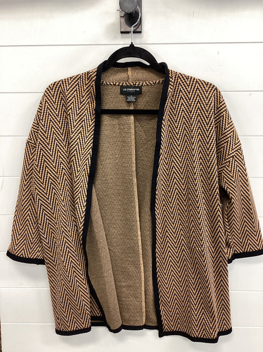 Cardigan By Liz Claiborne In Tan, Size:L