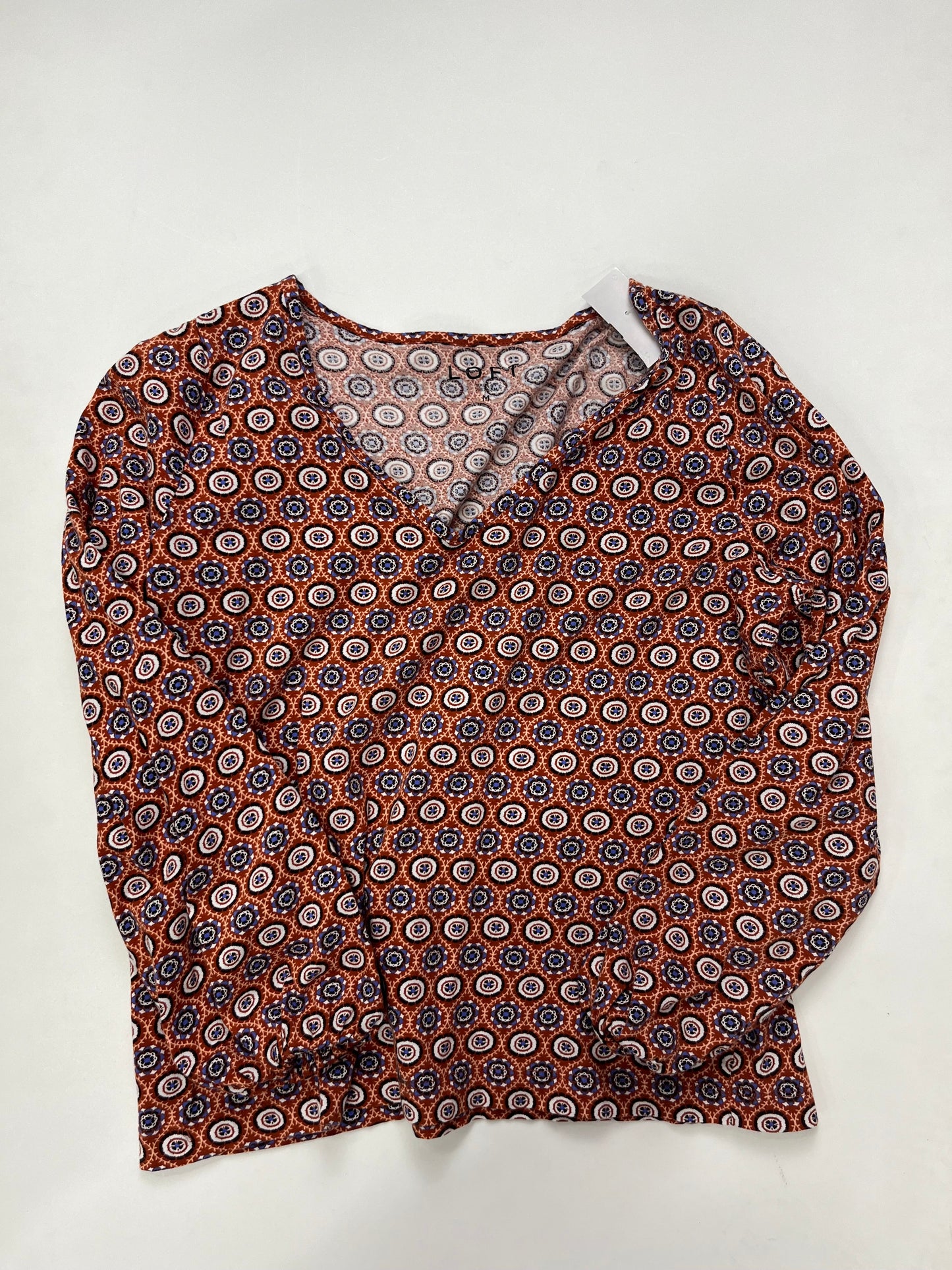 Rust Top Long Sleeve Loft, Size M