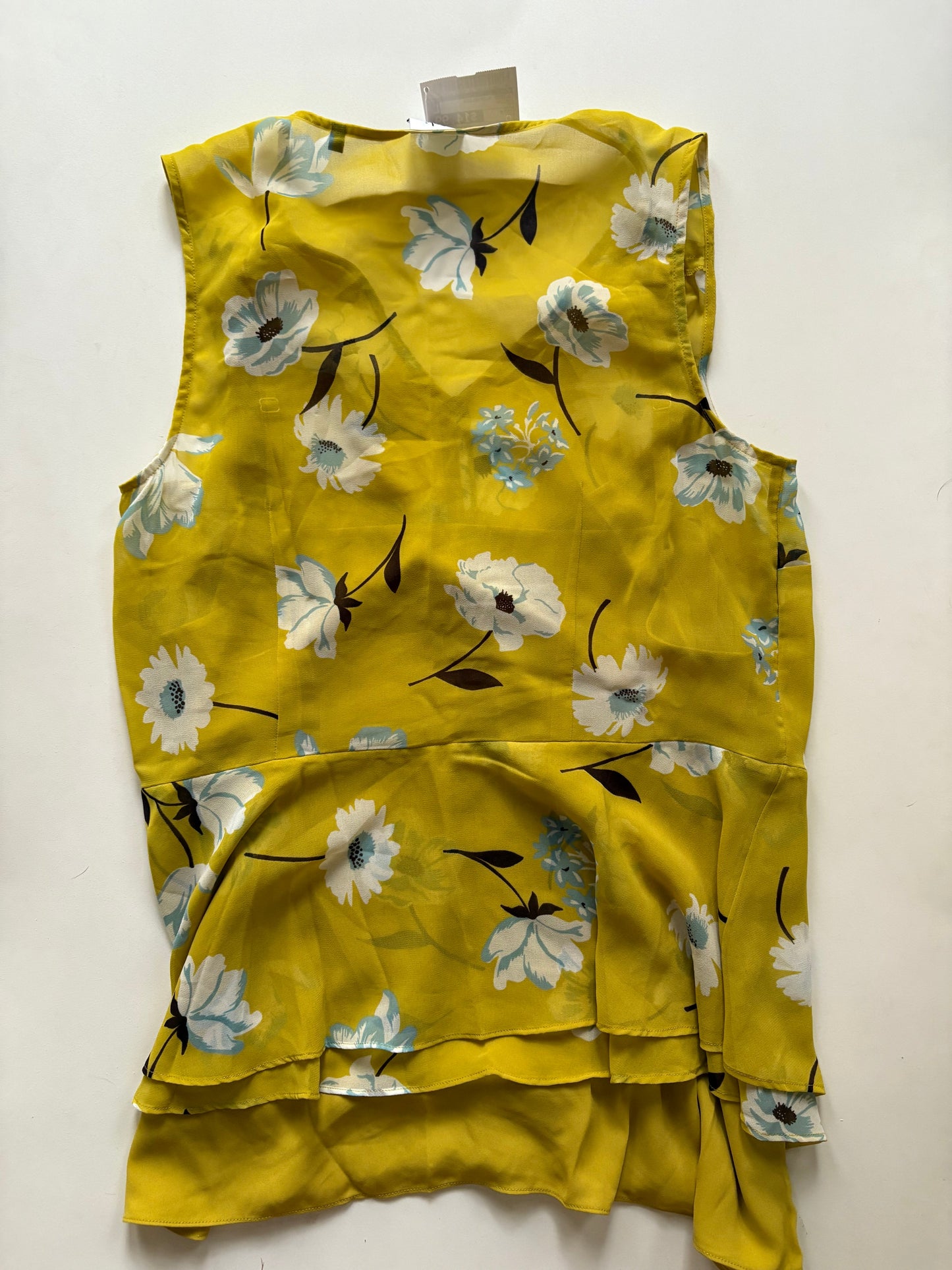 Blouse Sleeveless By Cabi In Yellow, Size: M