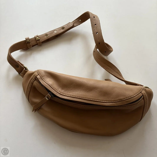 Handbag Leather By Mandrn, Size: Medium