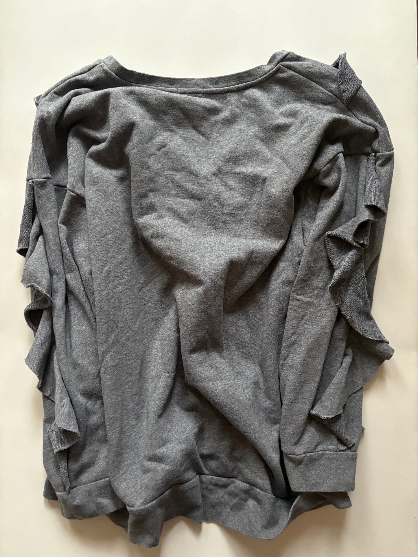 Sweatshirt Crewneck By Chelsea 28 In Grey, Size: L