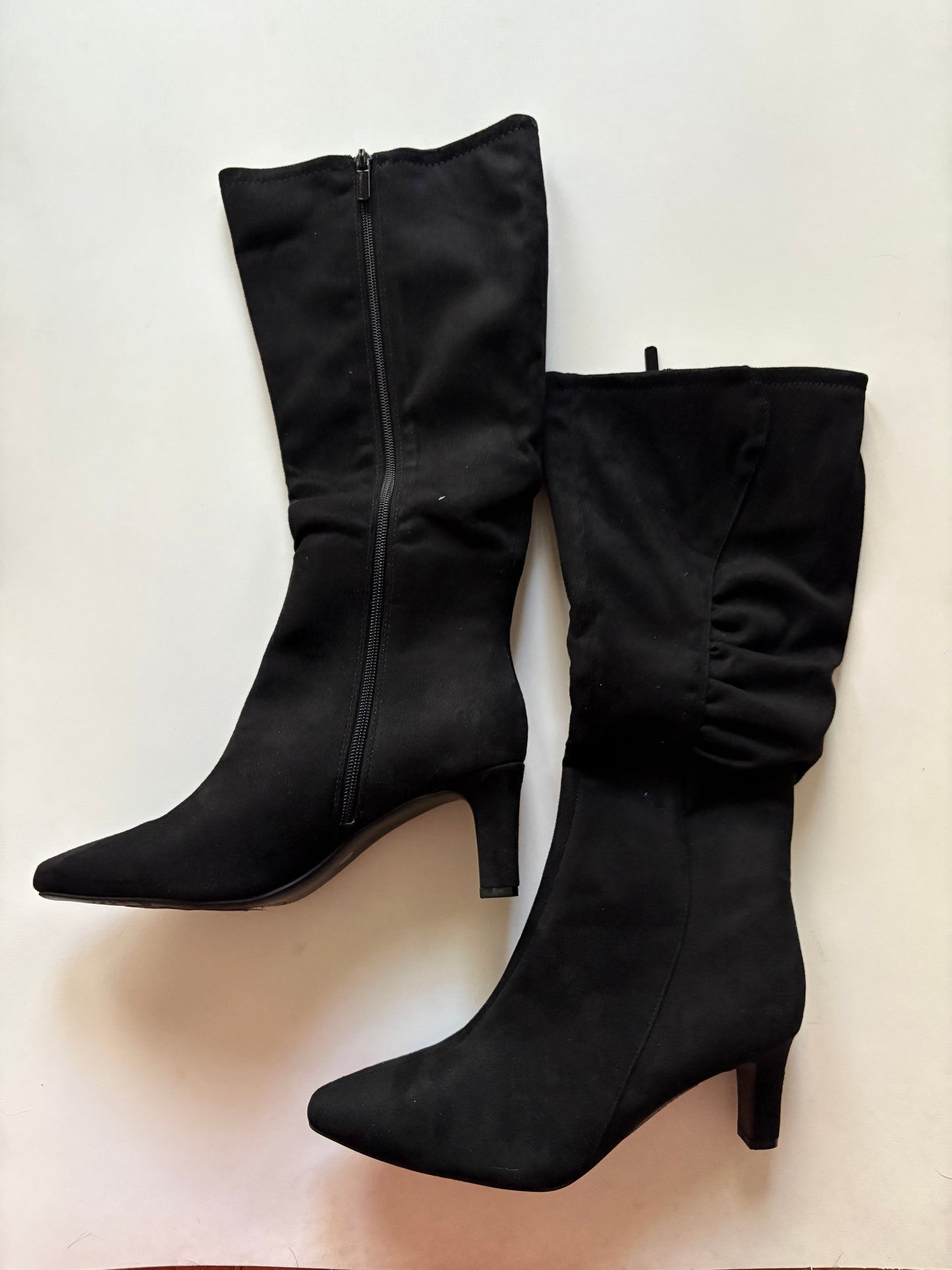 Boots Ankle Heels By East 5th In Black, Size: 9