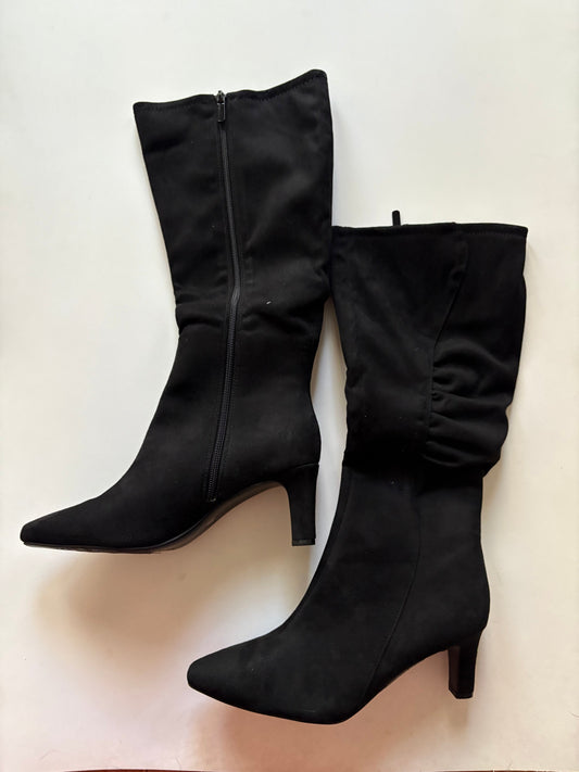 Boots Ankle Heels By East 5th In Black, Size: 9