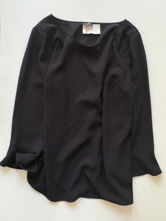 Blouse Long Sleeve By Talbots In Black, Size: S