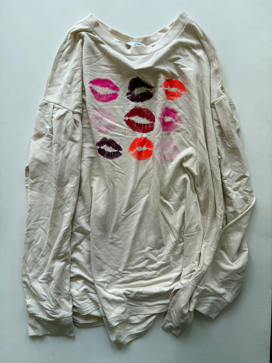Top Long Sleeve By Crown And Ivy In Cream, Size: 2x