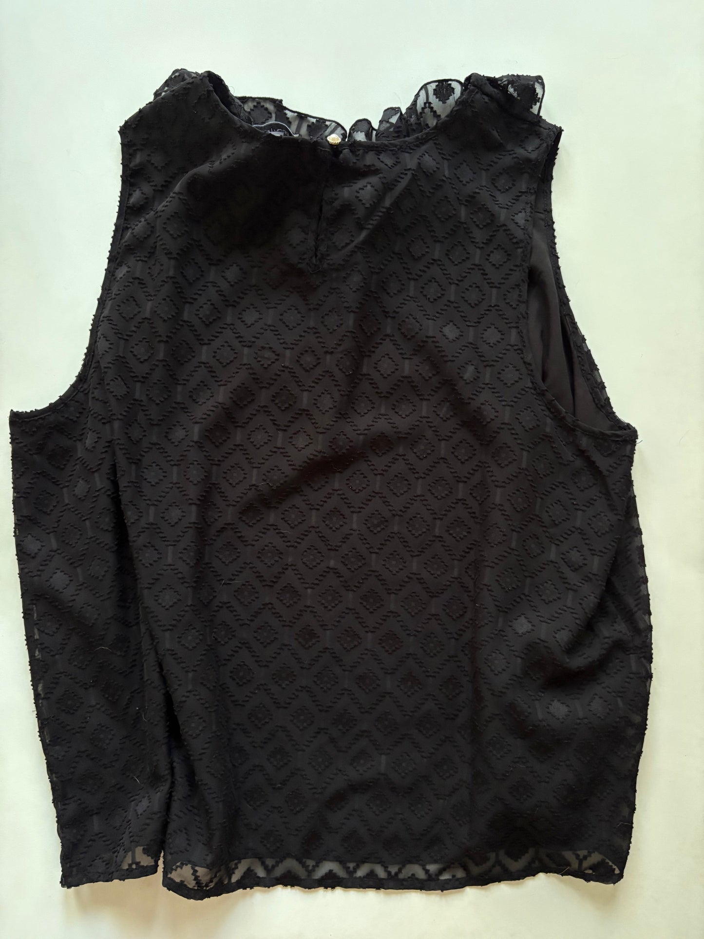 Blouse Sleeveless By Stacy London In Black, Size: Xl
