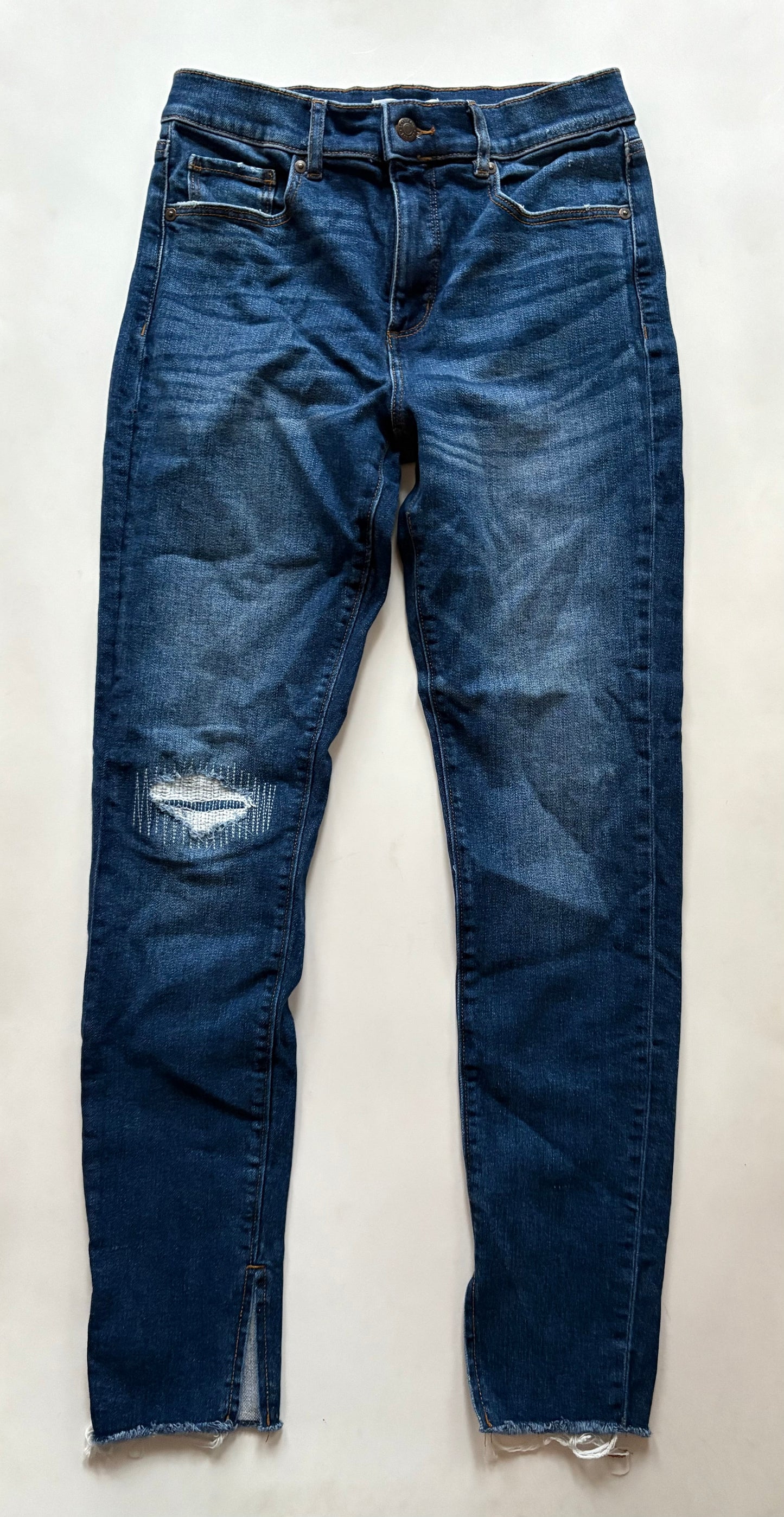 Jeans Straight By Loft In Blue, Size: 4
