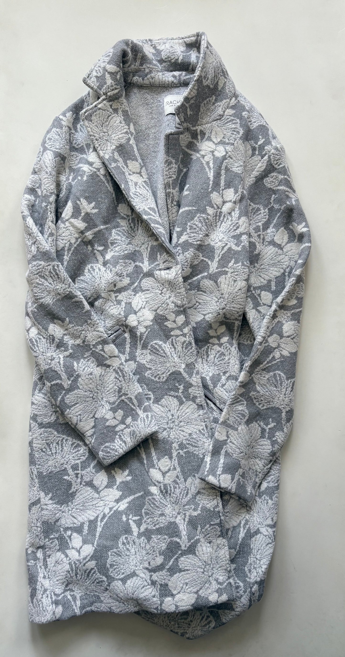 Coat Peacoat By Rachel Zoe In Grey, Size: M