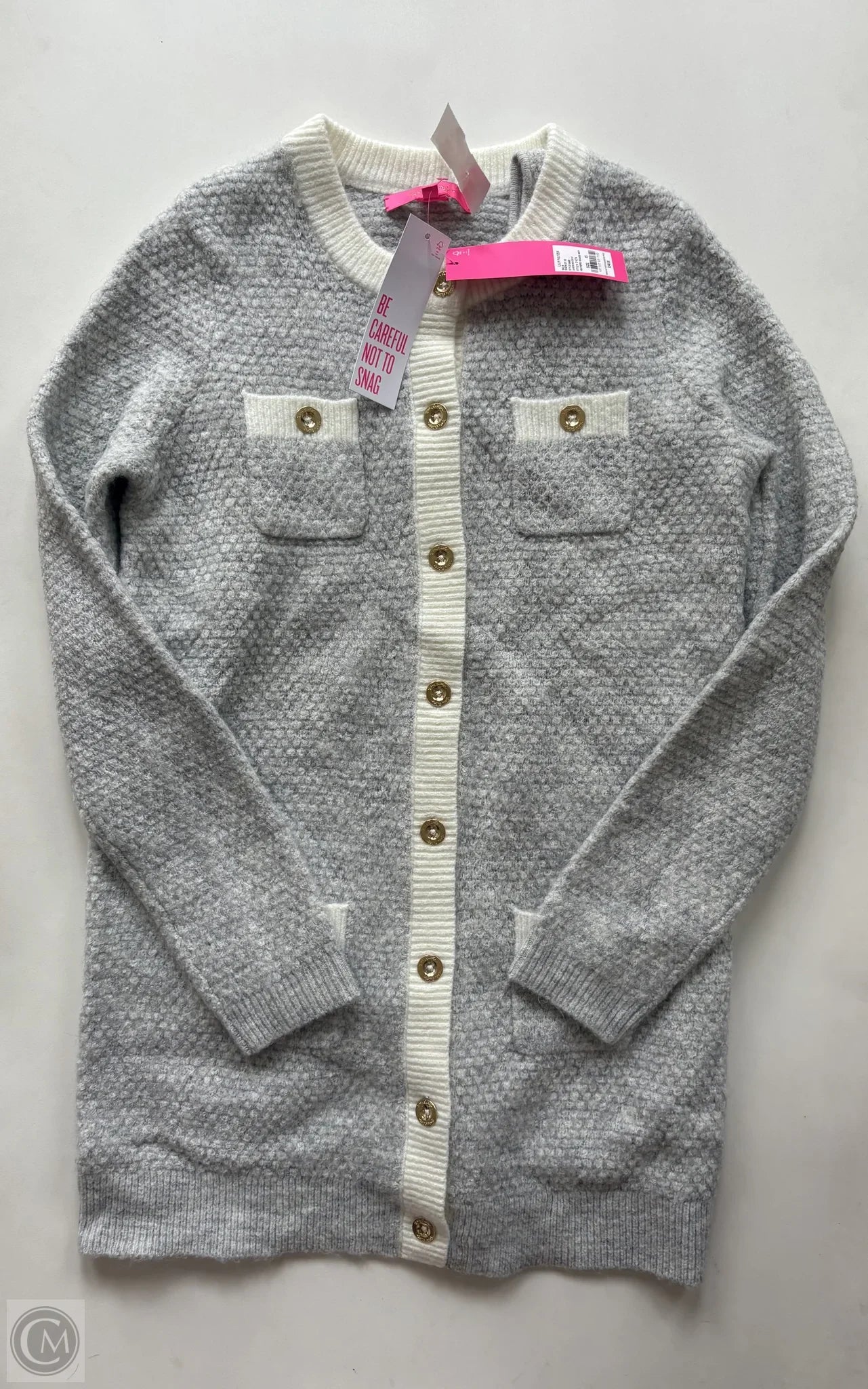 Sweater Designer By Lilly Pulitzer In Grey, Size: Xs