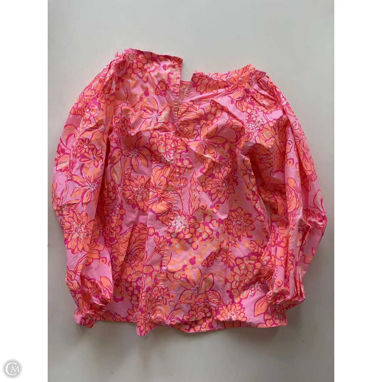 Top Long Sleeve Designer By Lilly Pulitzer In Pink, Size: Xs