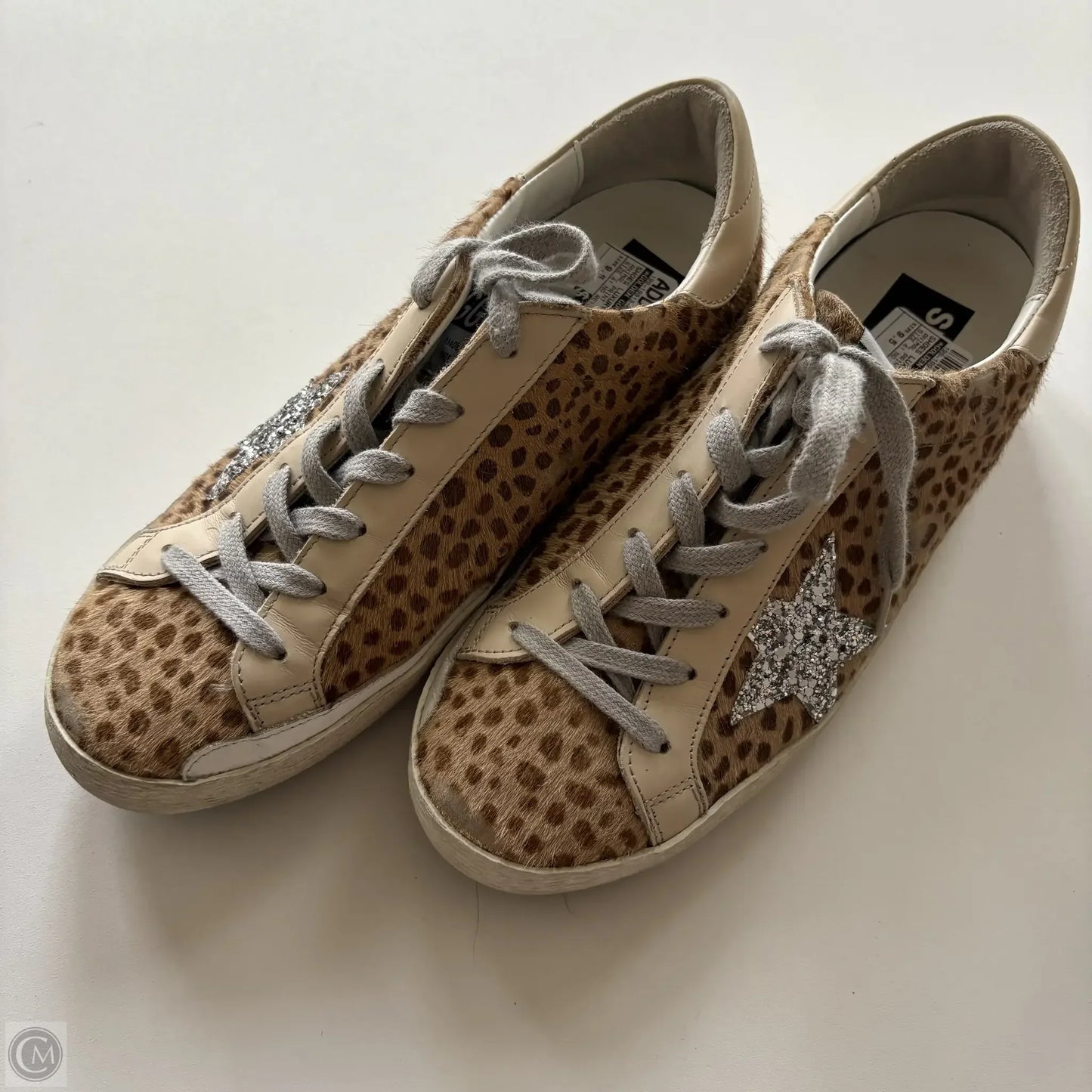 Shoes Luxury Designer By Golden Goose In Animal Print, Size: 9.5