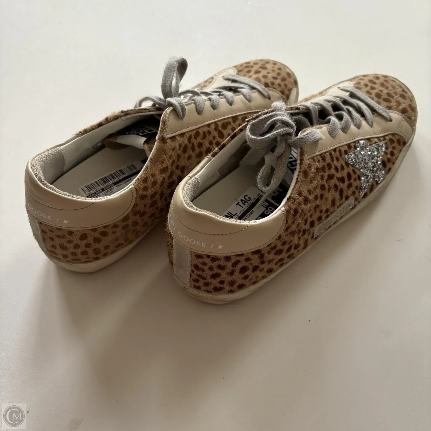 Shoes Luxury Designer By Golden Goose In Animal Print, Size: 9.5