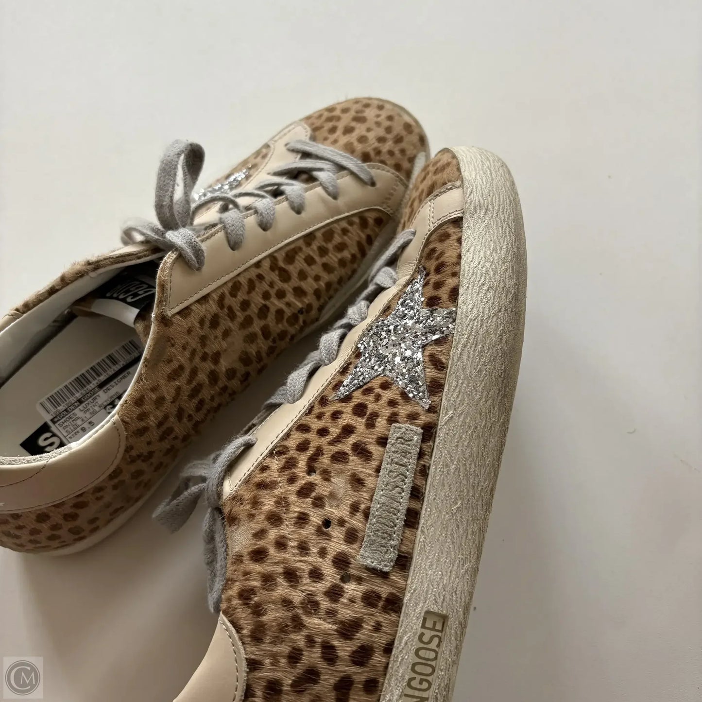 Shoes Luxury Designer By Golden Goose In Animal Print, Size: 9.5